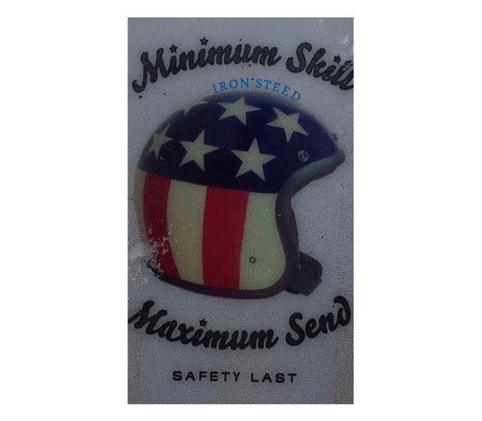 A No Hot Azz motorcycle seat shade sun cover featuring a custom design.