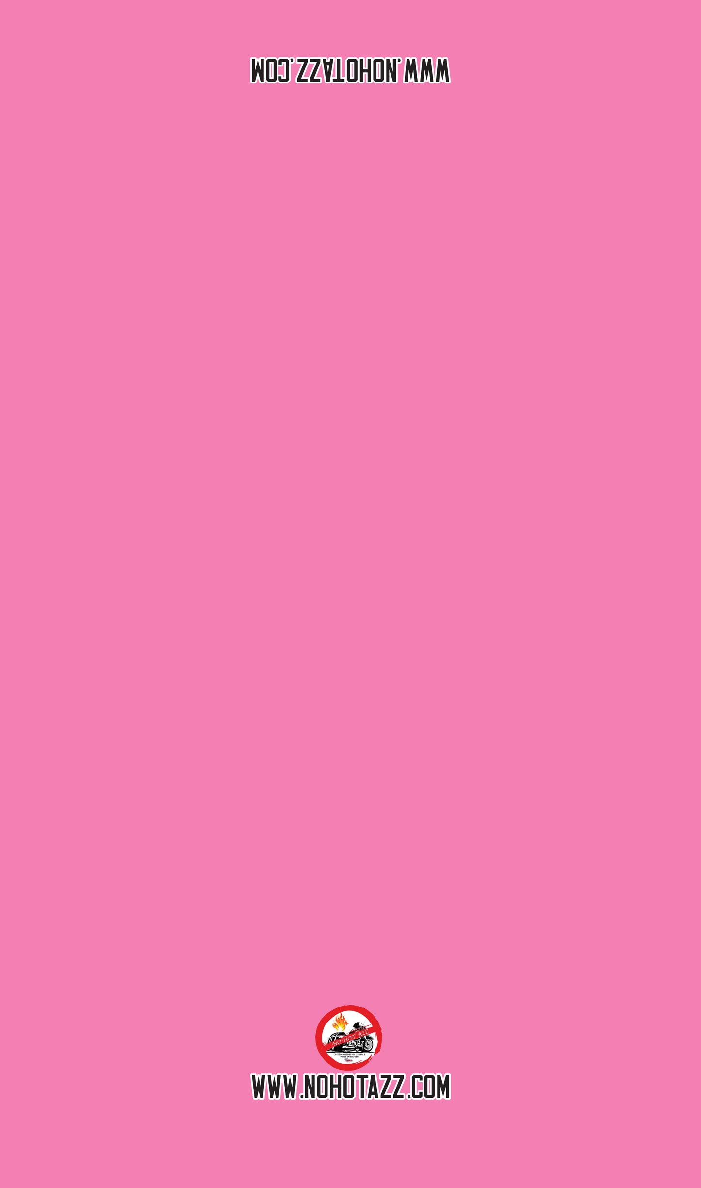 A solid Pantone 224 C2 No Hot Azz motorcycle seat shade sun cover.