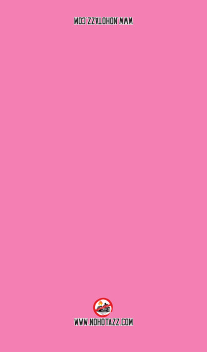 A solid Pantone 224 C2 No Hot Azz motorcycle seat shade sun cover.